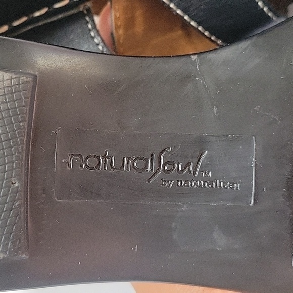 NATURALIZER Natural Soul. Sandal Black Leather. Size 6.5 - Picture 13 of 17